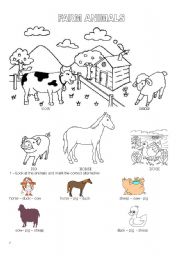 English Worksheet: Farm animals