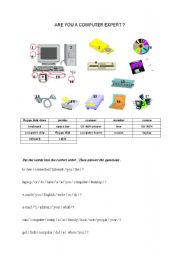 English Worksheet: computer vocabulary