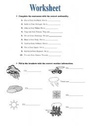 English worksheet: Grammar worksheet