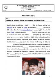 English Worksheet: atatrk memorial