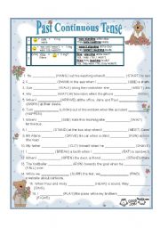 English Worksheet: PAST CONTINUOUS AND PAST SIMPLE