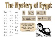 English Worksheet: The Mystery of Egypt