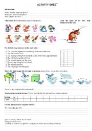 Chinese Zodiac Legend worksheet