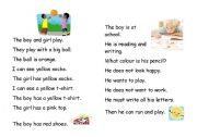 English worksheet: Work and Play