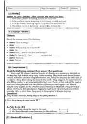 English Worksheet: Revision