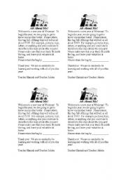 English Worksheet: All About ME!