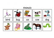 English Worksheet: farm animals dictionary