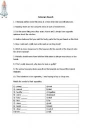 English Worksheet: Antonym worksheet