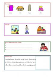 English worksheet: my clothes