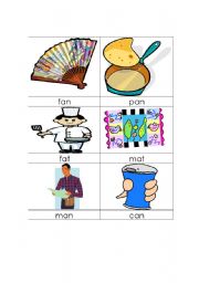 English Worksheet: Short a words