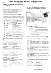 English Worksheet: 8.grades exam