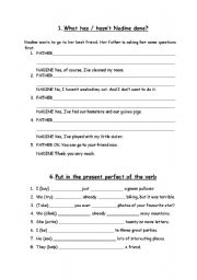 English Worksheet: Present Perfect