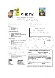 English Worksheet: Shrek 2