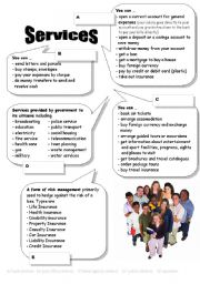 English Worksheet: Services