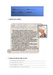 English Worksheet: Simple Past - Test