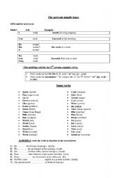 English Worksheet: Present simple- grammar guide and exercises