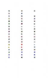English Worksheet: Icons