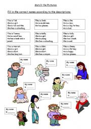 English Worksheet: Adjectives