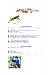 English Worksheet: Writing Friendly letters