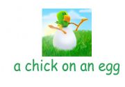 English worksheet: chic on egg rhym