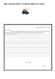 English worksheet: writing life on a farm worksheet 2