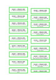 English Worksheet: English 1 Speaking Cards