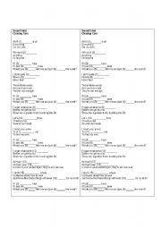 English Worksheet: Song Chasing cars Snow Patrol