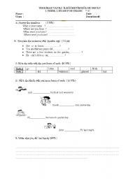 English worksheet: EXAM