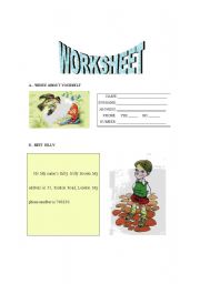 English worksheet: Worksheet - Billy Brown