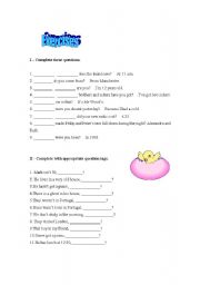 English worksheet: Exercises