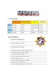 English Worksheet: Exercises