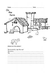 Prepositions and animal