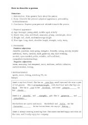 English Worksheet: Describing Appearance and Personality