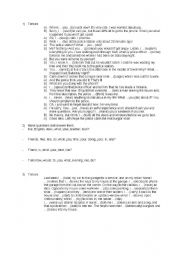 English worksheet: test intermediate - 2nd part