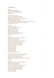 English Worksheet: rihanna-umbrella lyrics