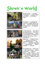 English Worksheet: Shreks World