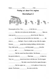 English worksheet: fireman