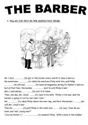 English Worksheet: SIMPLE PAST STORY GAP FILL (PART 8)