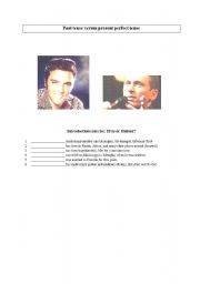 English Worksheet: present perfect versus past tense
