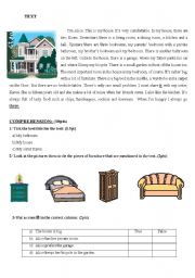 English Worksheet: Alices house