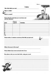 English Worksheet: The Boy Who Criede Wolf  Worksheet