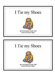 English Worksheet: I Tie My Shoes - cover