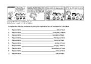 English Worksheet: Superlative practice