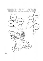 English Worksheet: The Colors