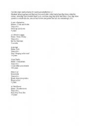 English Worksheet: Conversation activity - Pet Party