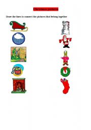 English Worksheet: Christmas pictures