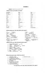 English Worksheet: to be