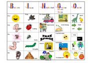 English Worksheet: Vocabulary Bingo