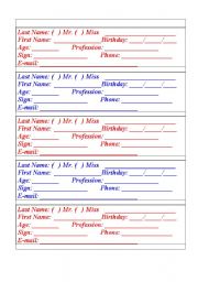 English worksheet: first class