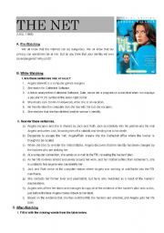 English Worksheet: The Net - film worksheet